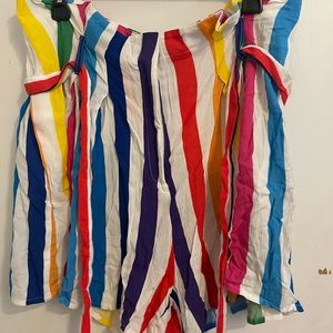 Rainbow striped tulle shorts. Brand new. Great for the upcoming summer!